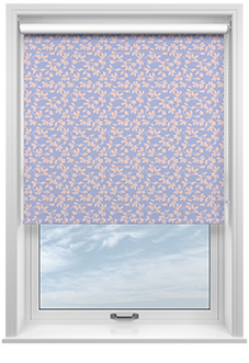 Oak Leaves, Periwinkle - Roller Blind